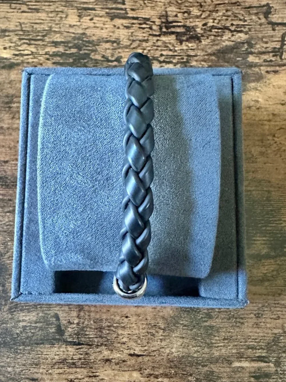 David Yurman Chevron Bracelet in Black Rubber - 8mm - 8.75